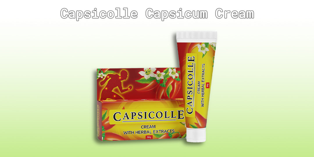 Capsicolle Capsicum Heat Cream on a green background