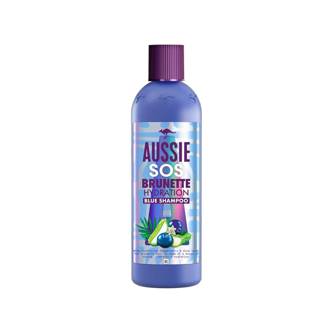 Aussie SOS Brunette Blue Shampoo - 290ml