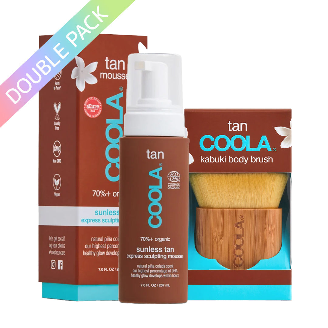 COOLA Sunless Tan Mousse & Kabuki Brush Duo