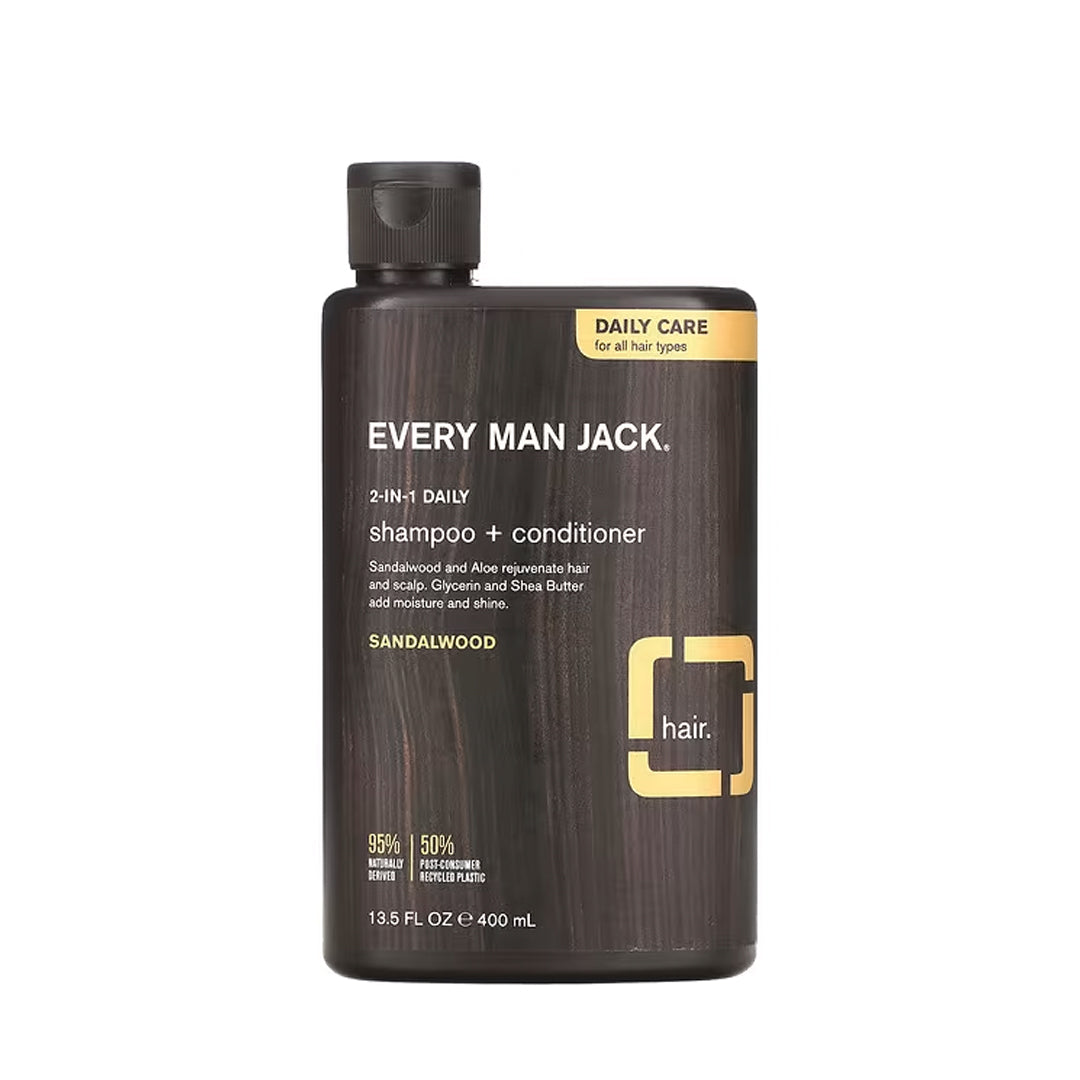 Every Man Jack Sandalwood Shampoo & Conditioner - 400ml