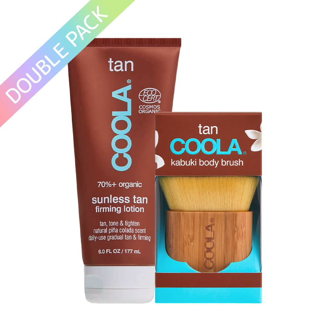 COOLA Sunless Tan Lotion & Kabuki Brush Duo