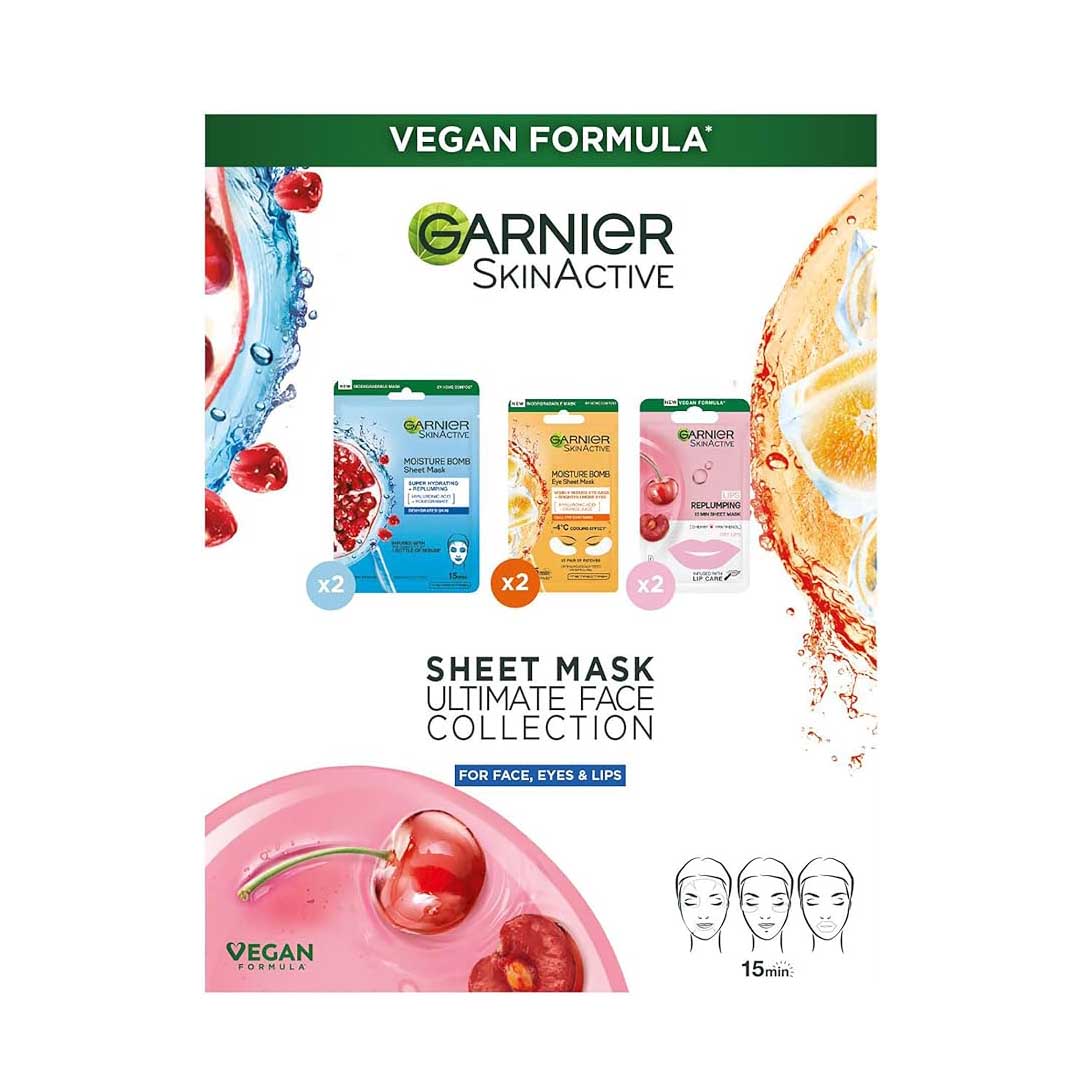 Garnier SkinActive Sheet Mask Ultimate Collection - 6pc