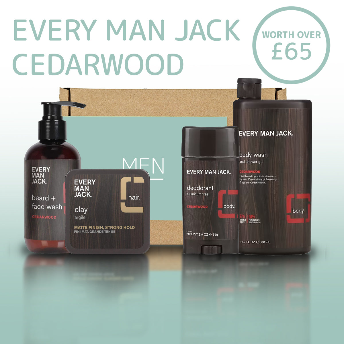 Every Man Jack Men's Grooming Bundle, Worth Over £65 - Beauty Mix